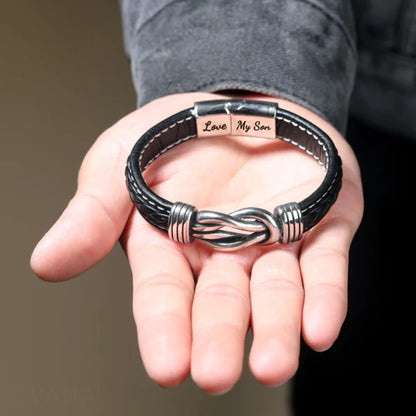 đ"Forever Connected" Son's Customized Bracelet + FREE Gift Box