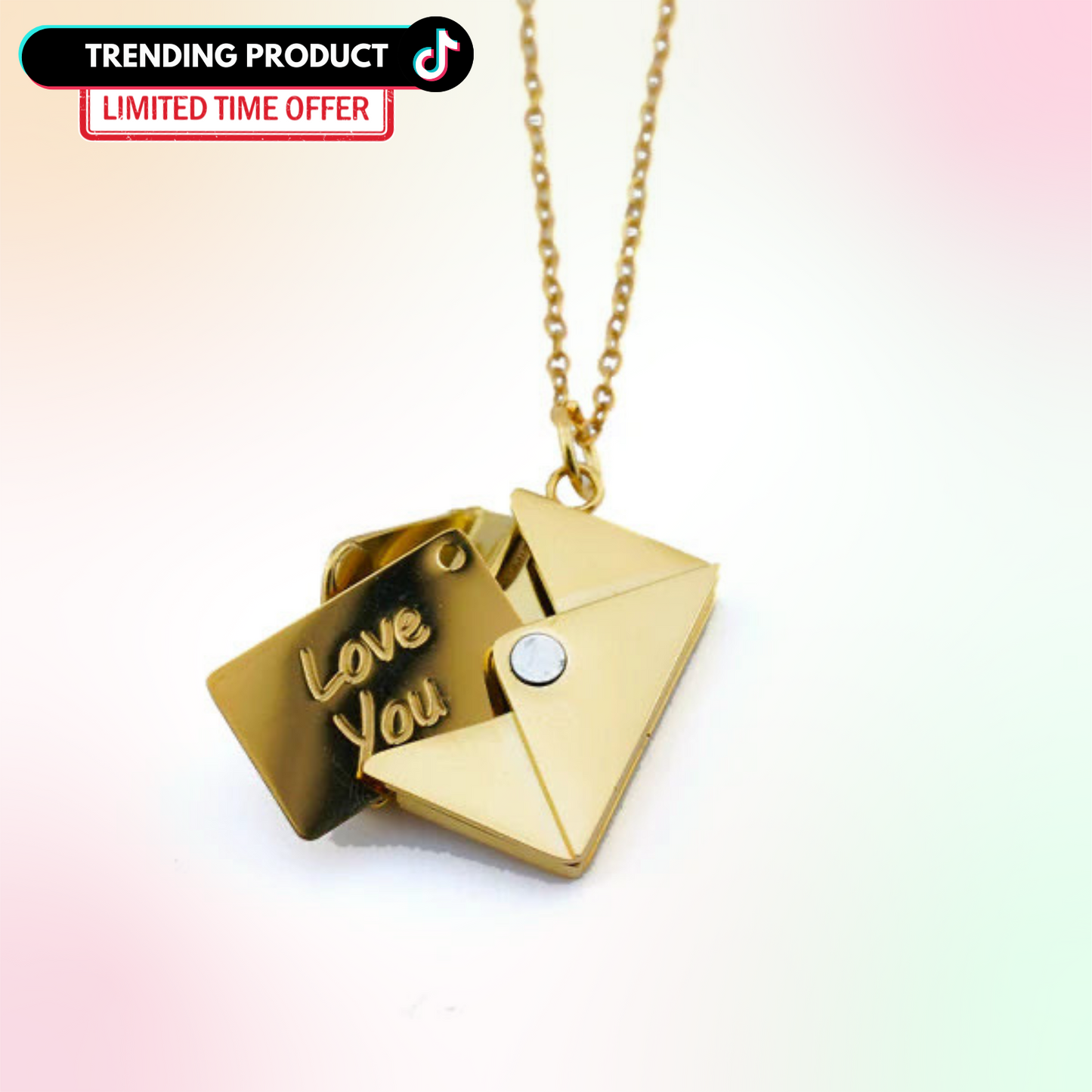 💌 “To My Love” Love Letter Necklace & Romantic Gift Box