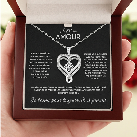 ❣️À Ma Femme – Collier Cœur  Le cadeau qu'elle n'oubliera jamais